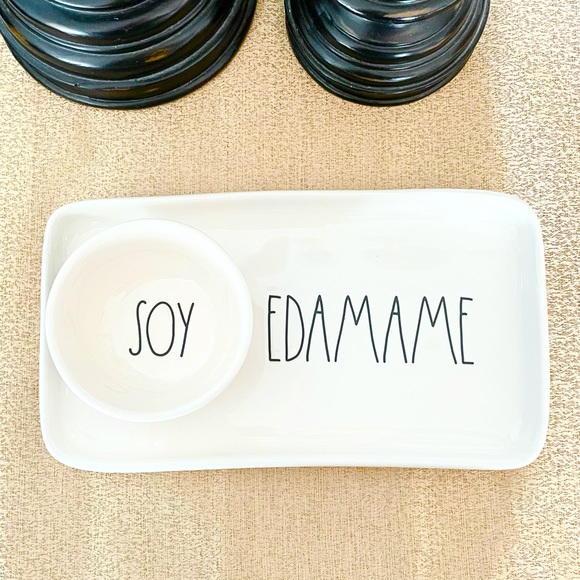 🆕Rae Dunn Ceramic SOY AND EDAMAME Plate - Picture 4 of 4